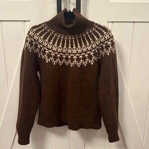 Tory Burch fair isle turtleneck sweater